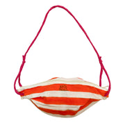 Bonbon Bag in Orange White Cabana Stripe